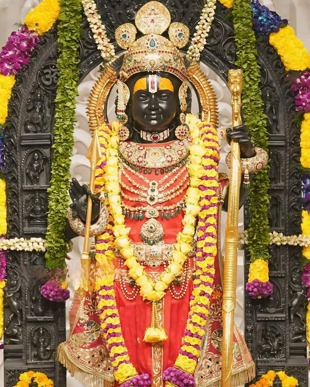 Lord Ram with bow and arrow portrait