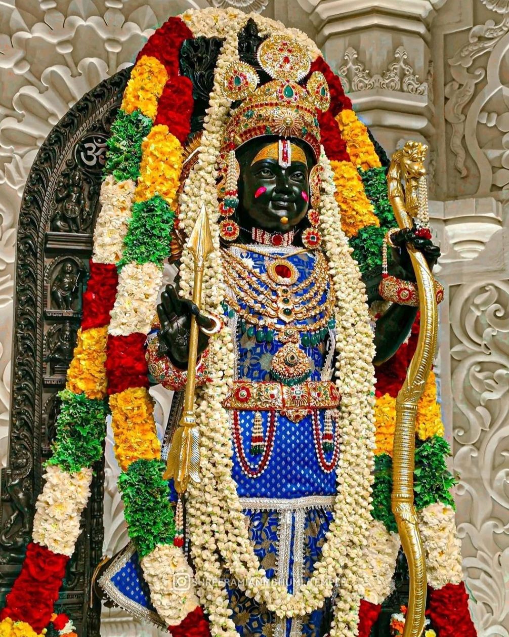 Lord Ram with bow and arrow