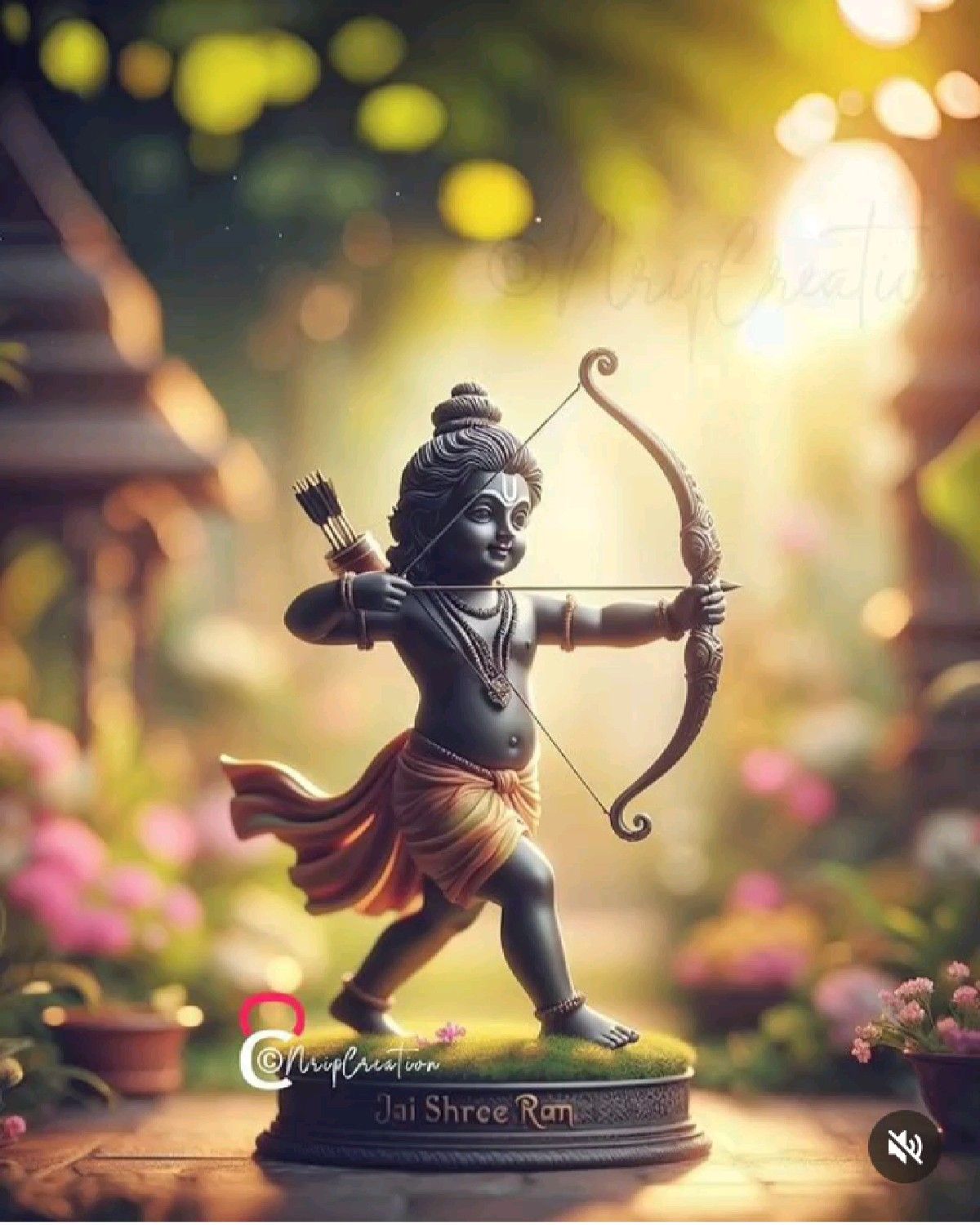 Young Ram preparing to shoot arrow