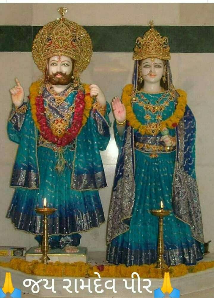 Ramdevpir statues with divine radiance
