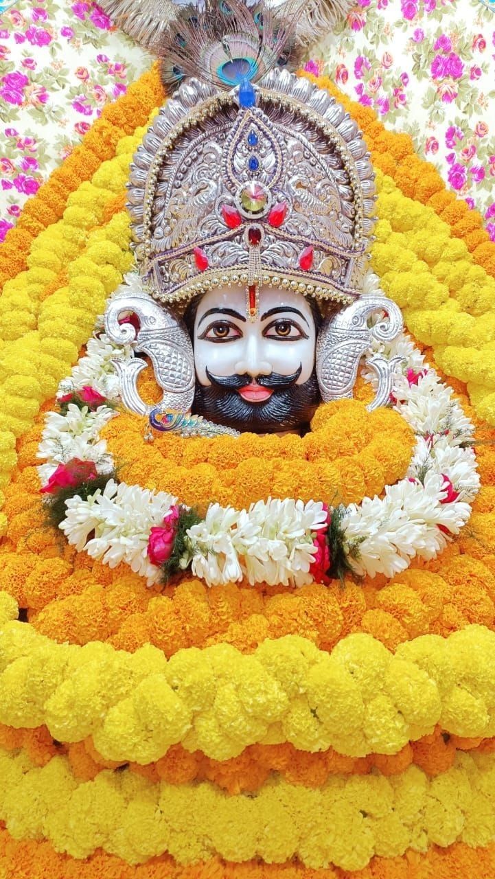 Baba Ramdevpir with floral decorations