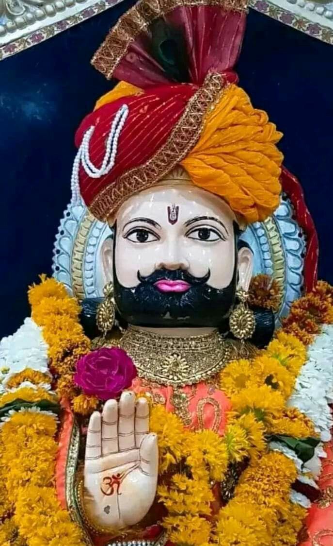 Ramdevpir with a blessing hand
