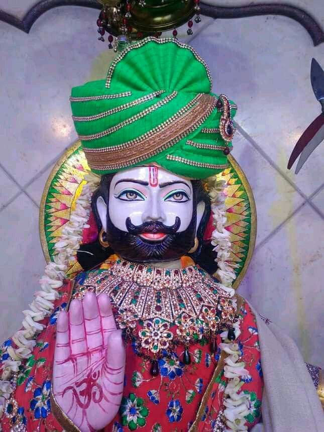 Baba Ramdevpir portrait, divine presence.