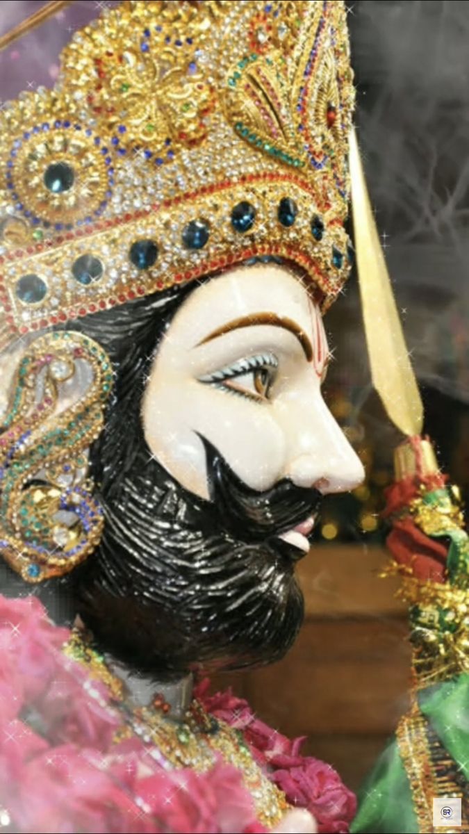 Close-up of Ramdevpir\'s face