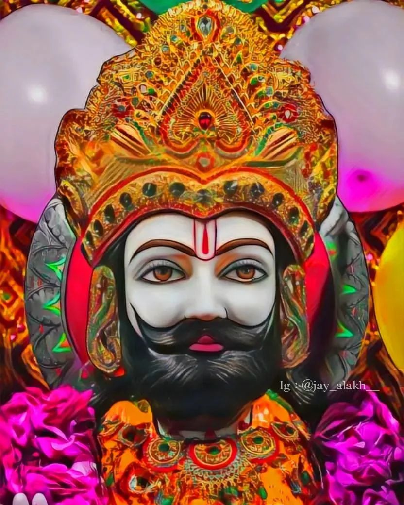 Ramdevpir face close-up portrait