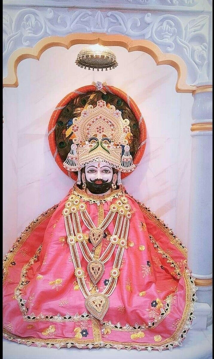 Baba Ramdevpir with peacock feather crown