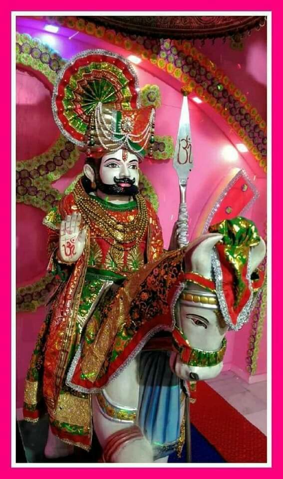 Ramdevpir on horseback, divine image