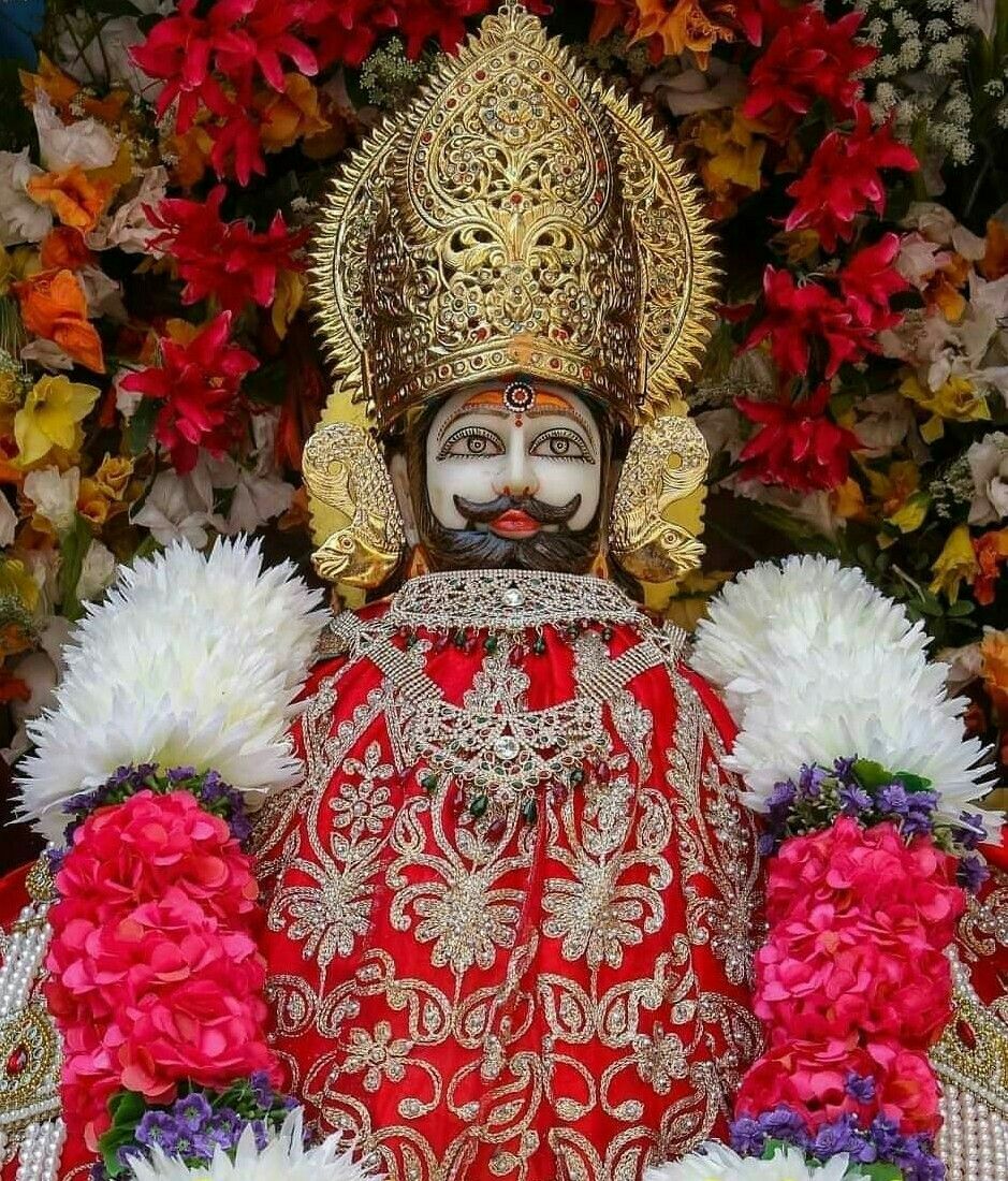 Baba Ramdevpir with flower garland