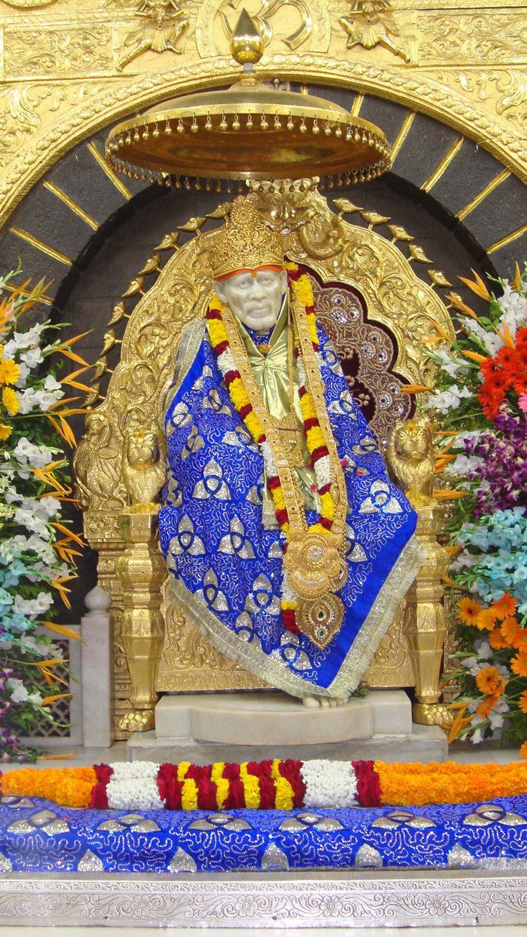 Sai Baba of Shirdi golden statue