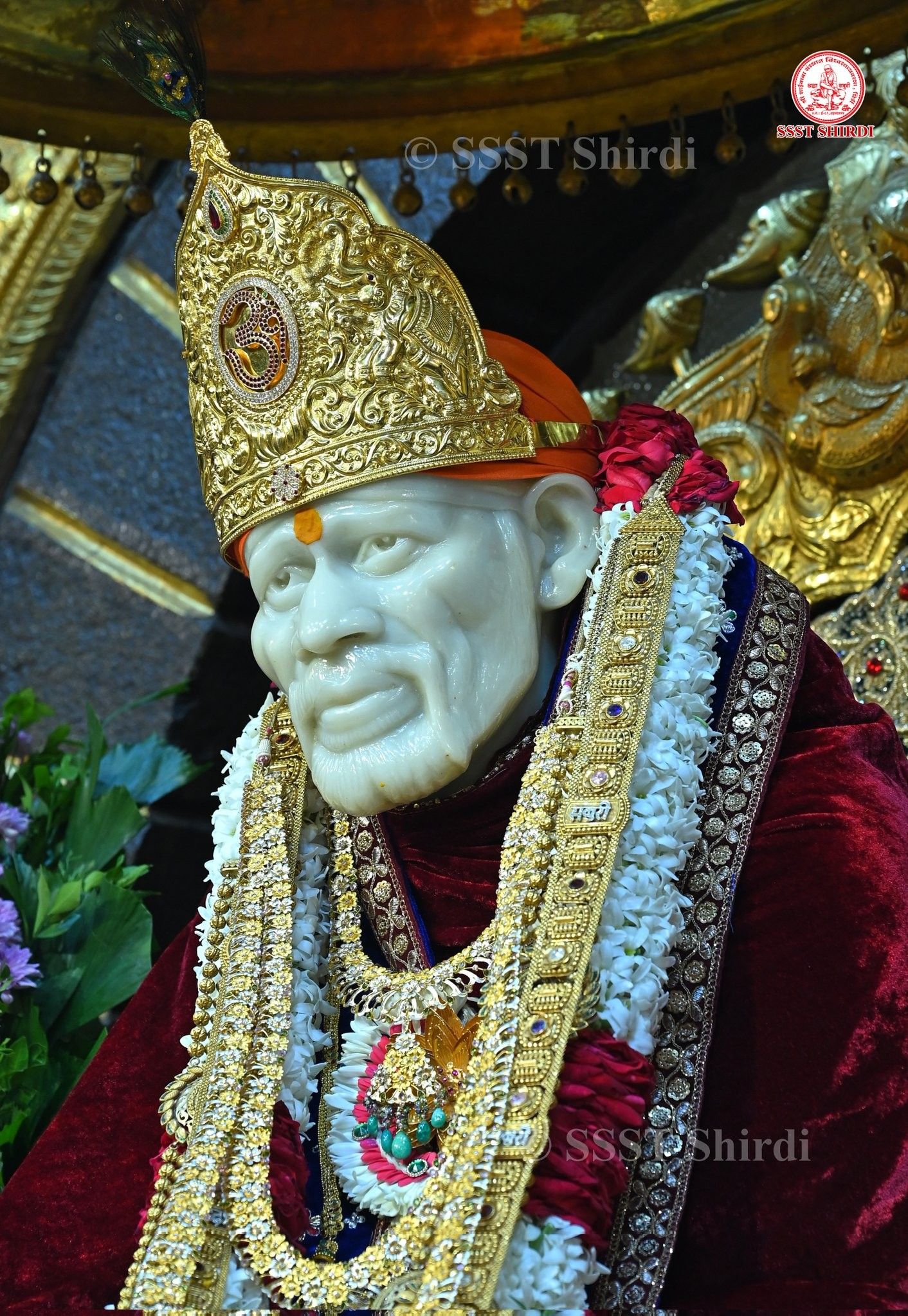 Sai Baba statue from Shirdi temple.