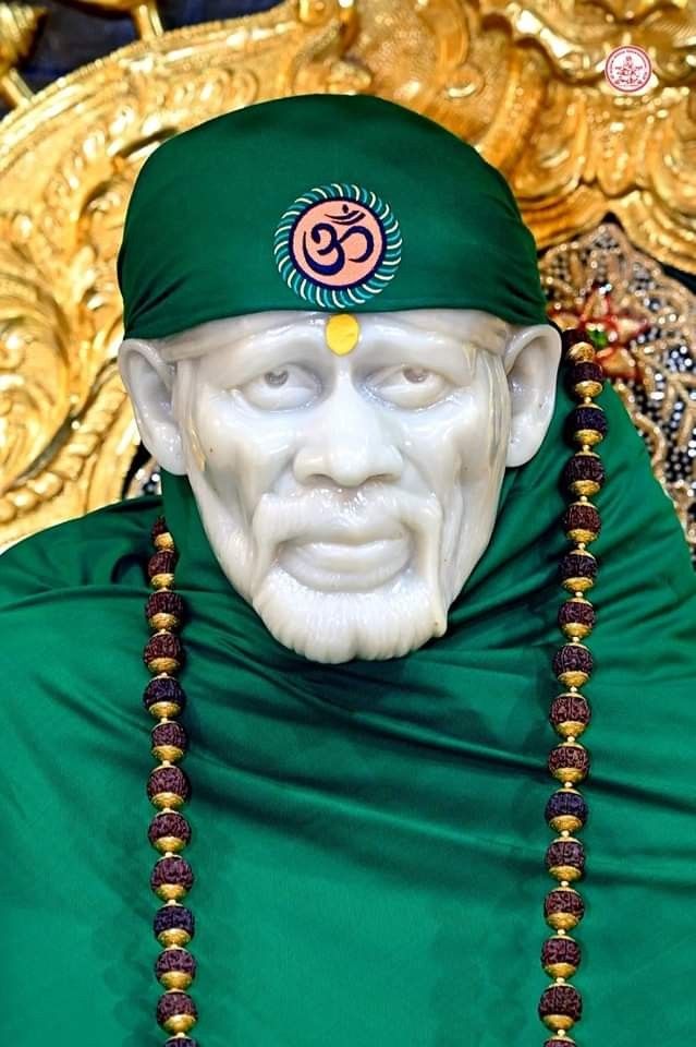 Sai Baba with Om symbol portrait