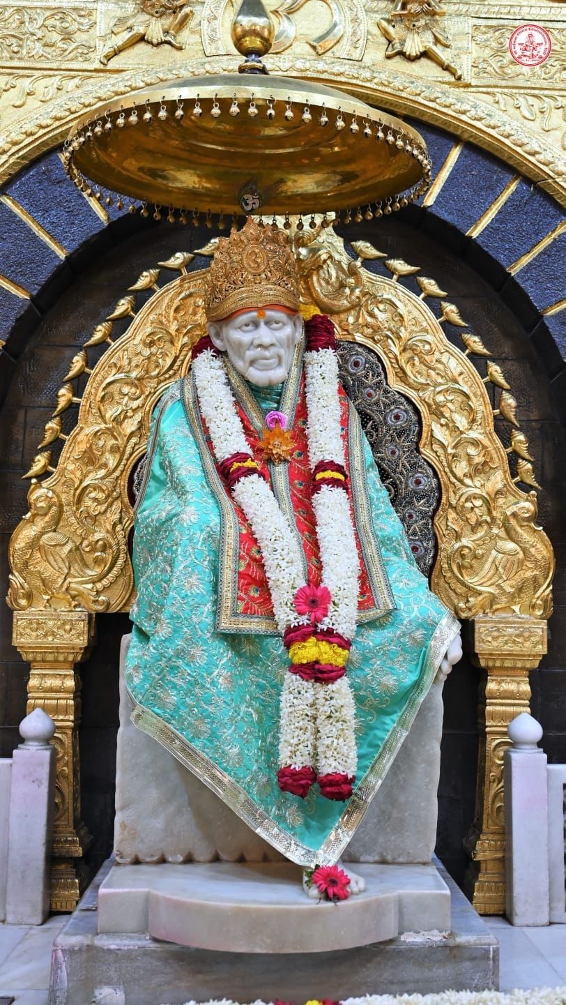 Sai Baba Shirdi temple idol portrait
