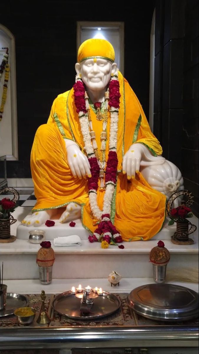 Sai Baba statue in temple