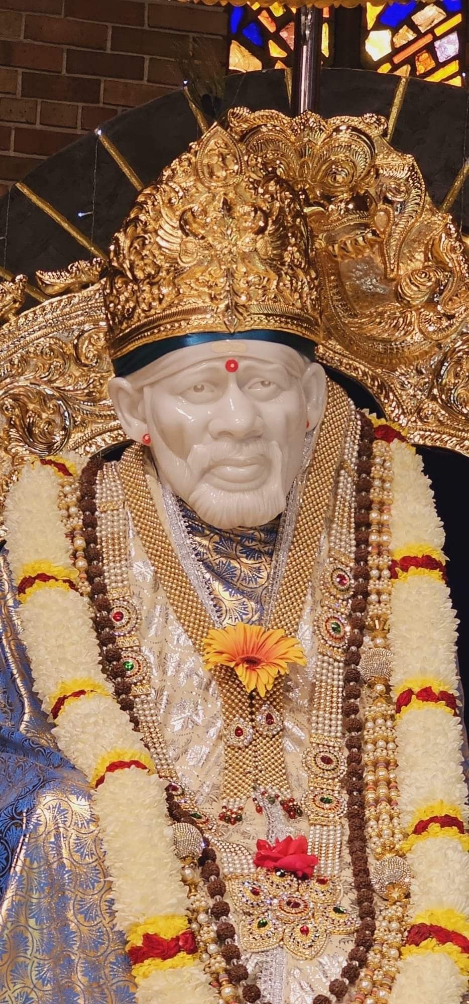 Golden idol of Shirdi Sai Baba.