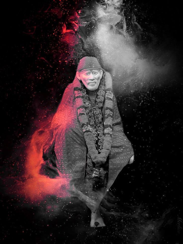 Sai Baba in cosmic aura