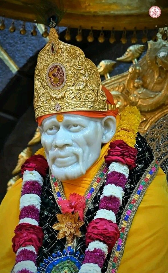 Serene portrait of Shirdi Sai Baba