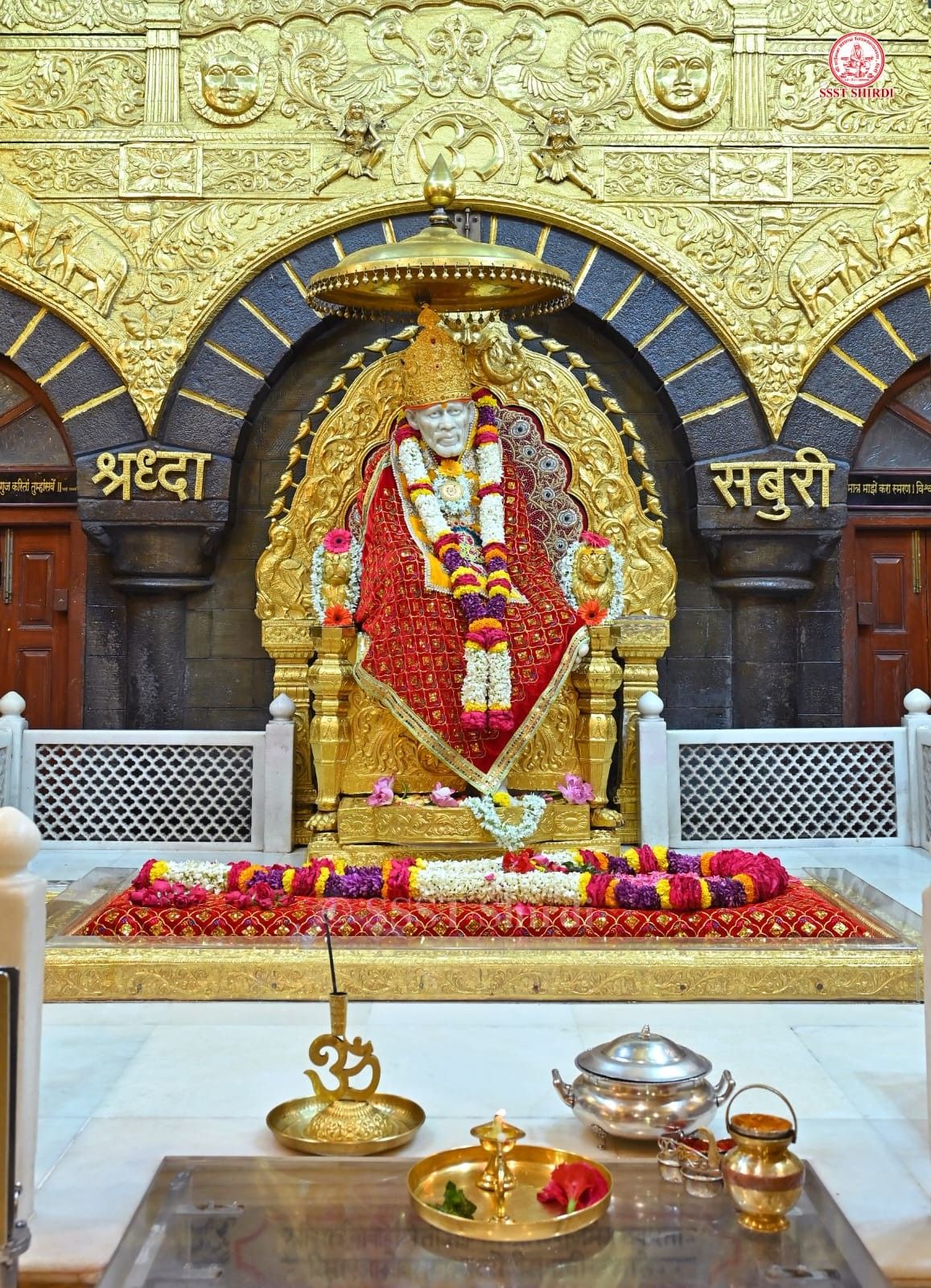 Sai Baba Shirdi temple radiant saint