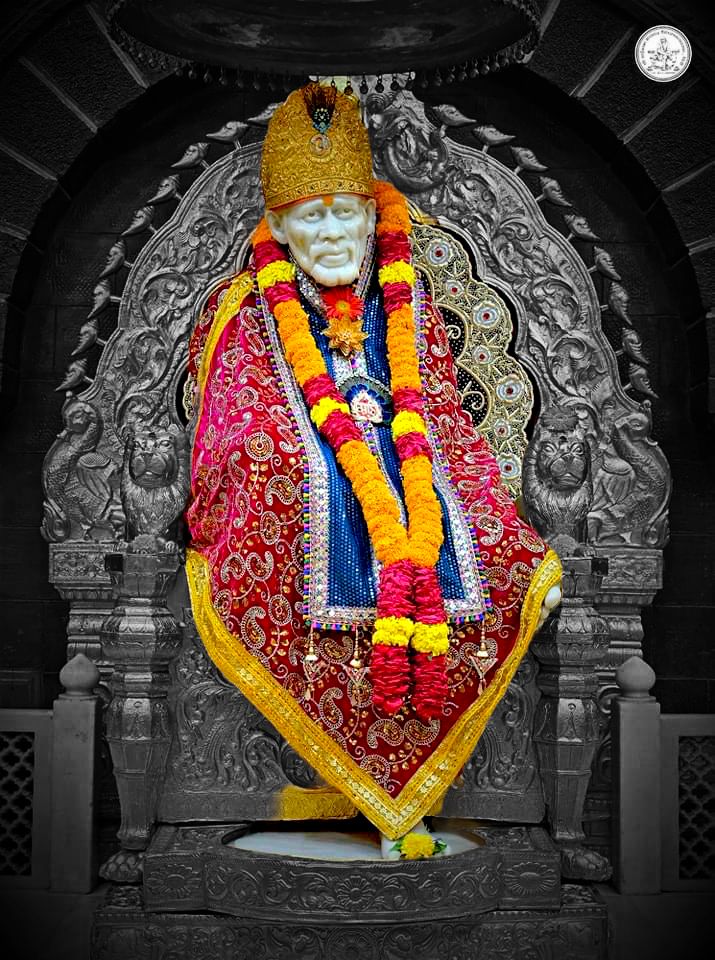Sai Baba serene portrait Shirdi temple