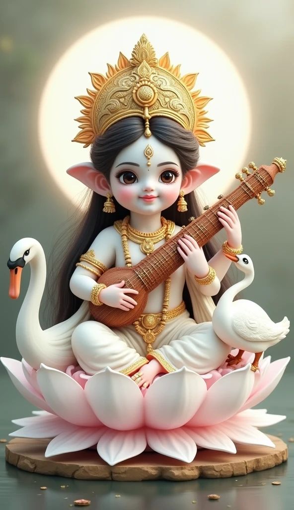 Saraswati Maa playing the veena