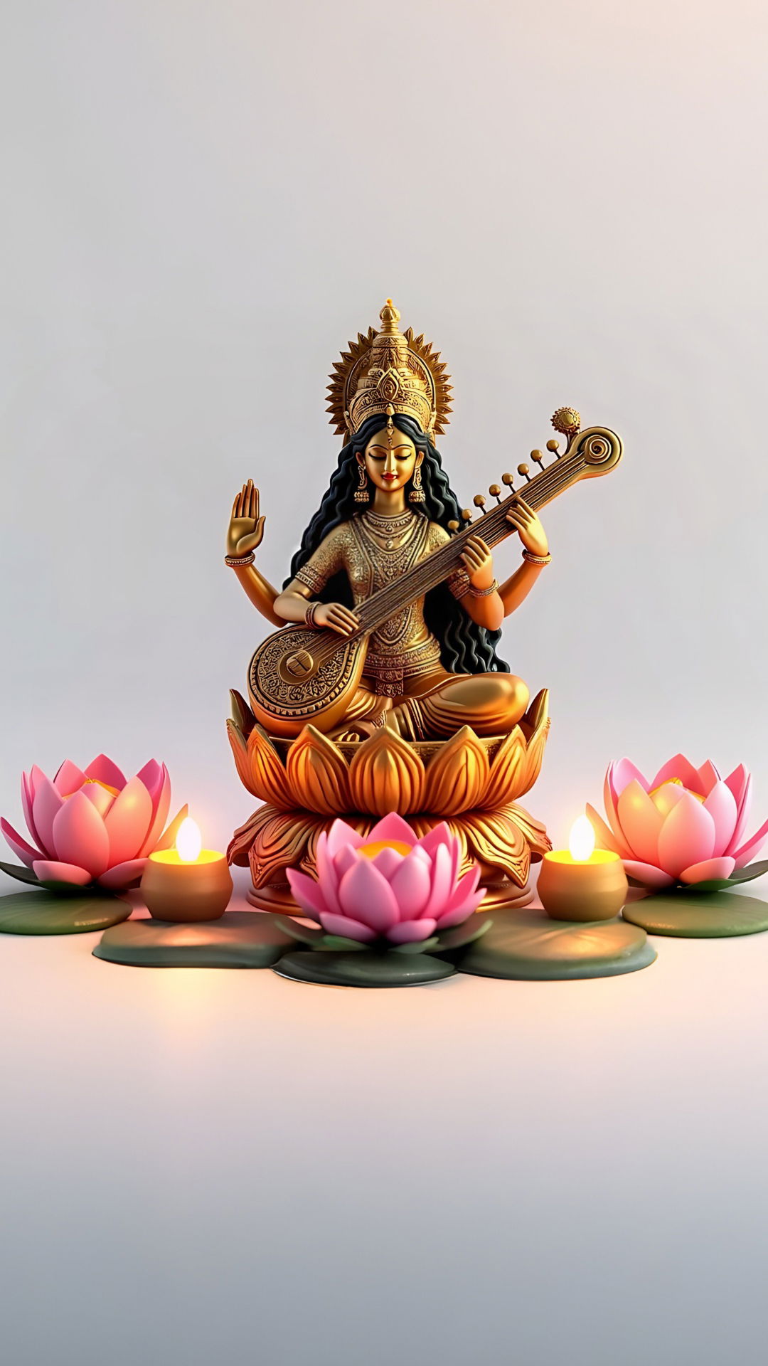 Saraswati Maa playing the veena