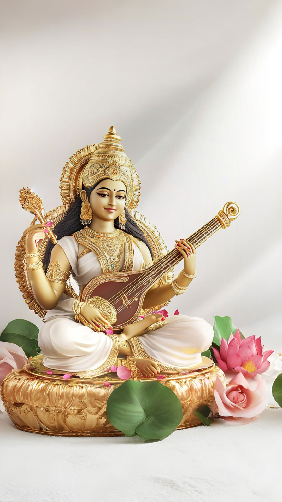 Saraswati Maa playing the veena