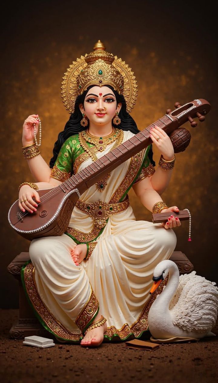 Saraswati Maa playing the Veena