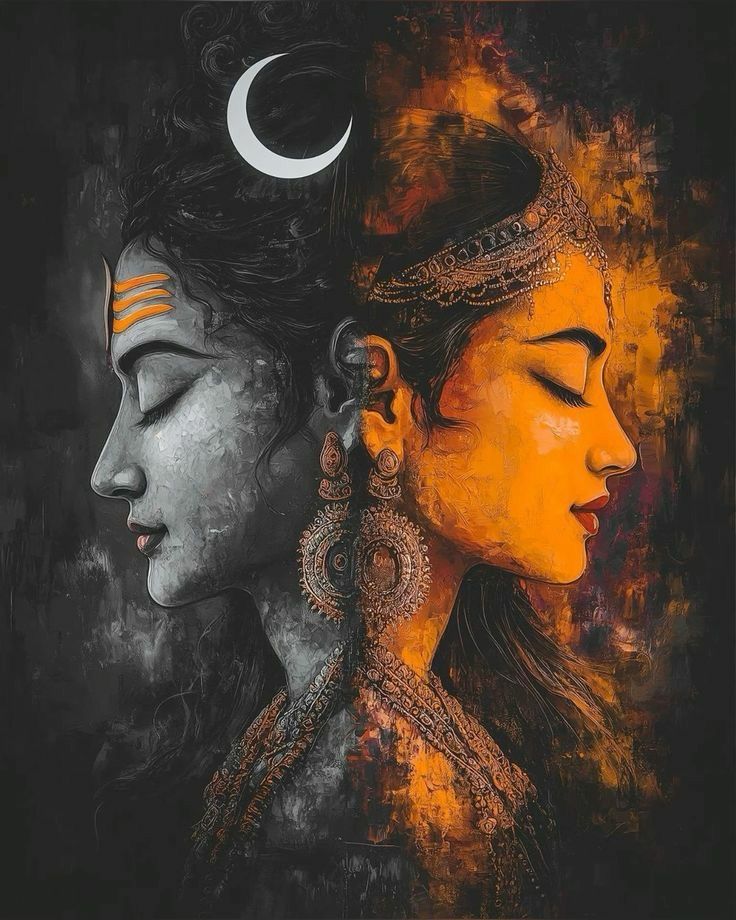 Shiva and Parvati as Ardhanarishvara