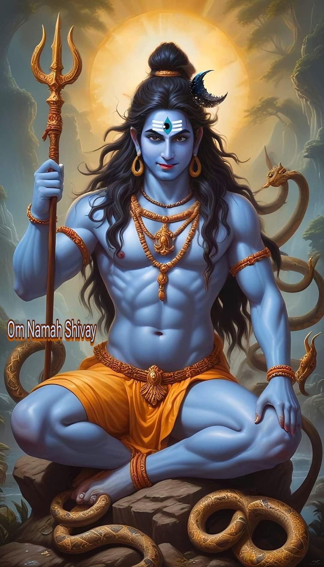 Lord Shiva in meditative pose