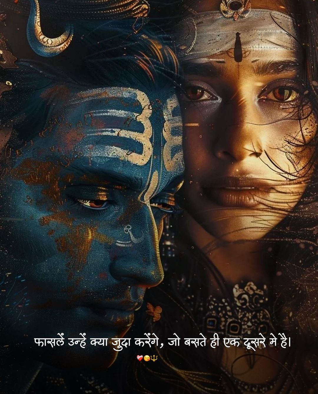Divine Shiva portrait, cosmic and serene.