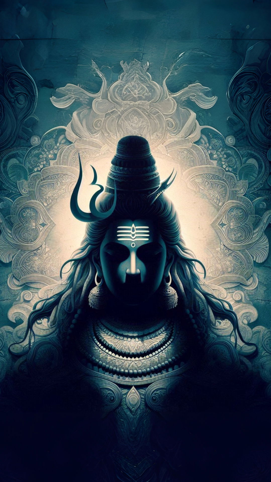 Lord Shiva in celestial mandala art