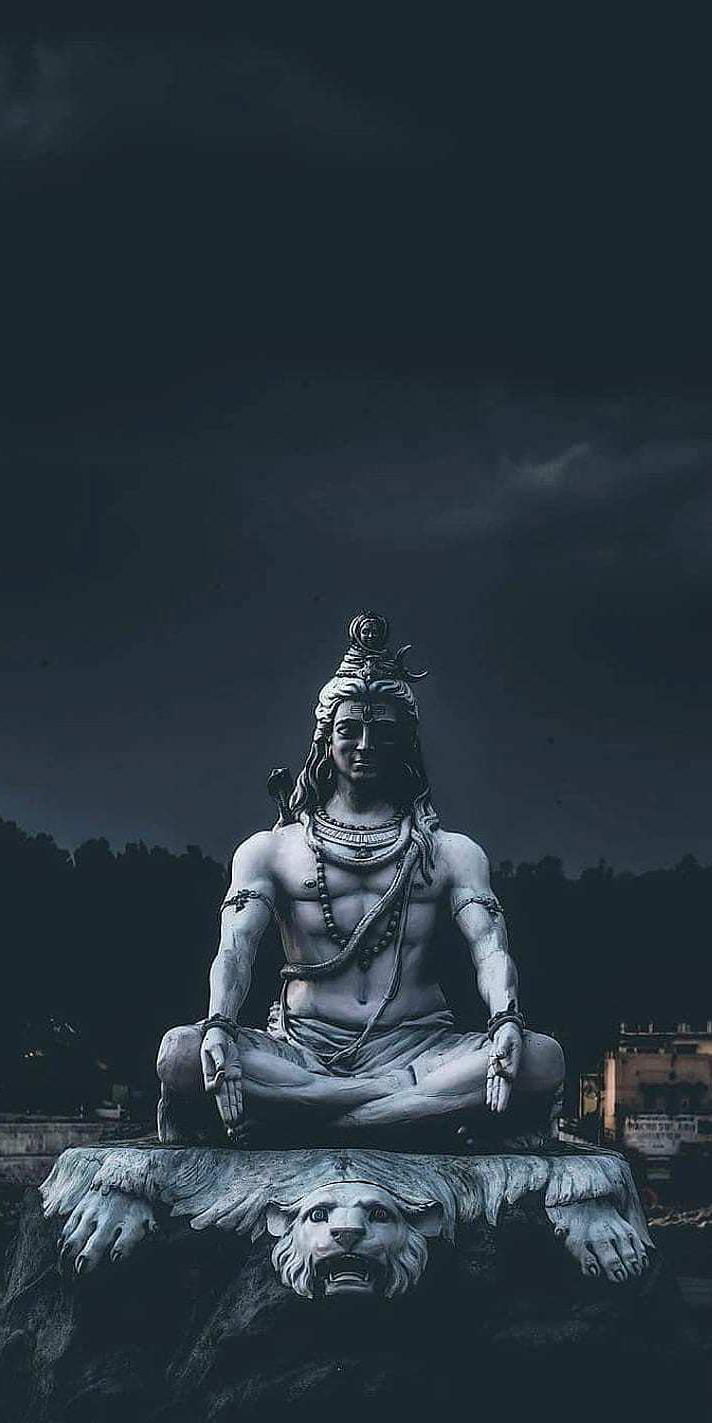 Meditating Shiva in the Himalayas