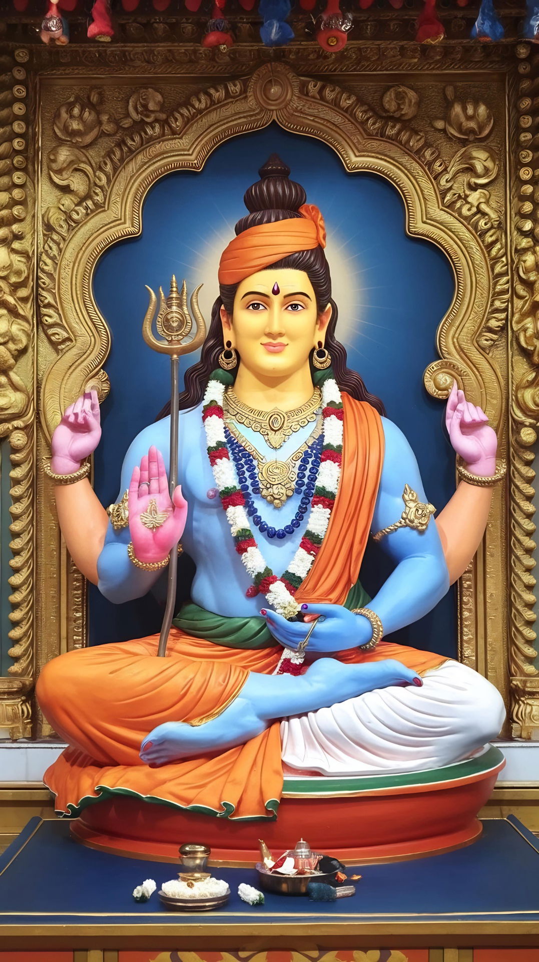 Lord Shiva in meditative posture
