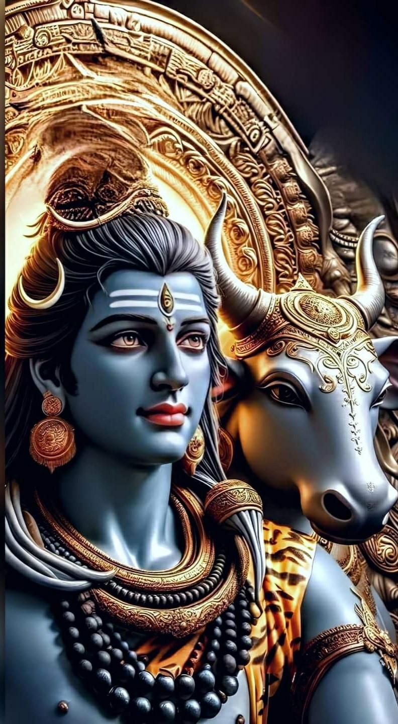 Lord Shiva\'s radiant and powerful portrait