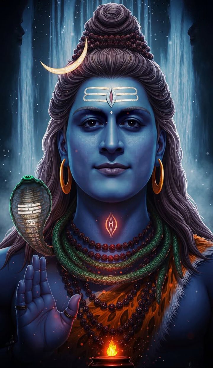 Lord Shiva\'s serene and powerful portrait