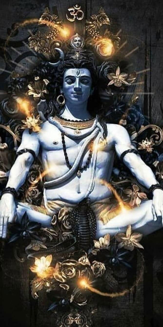 Lord Shiva in meditative pose