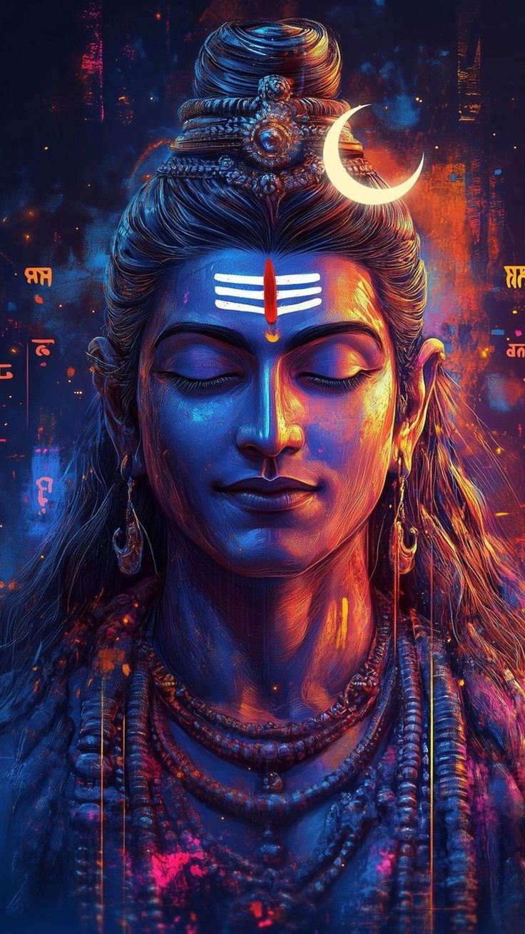 Lord Shiva serene portrait divine wallpaper