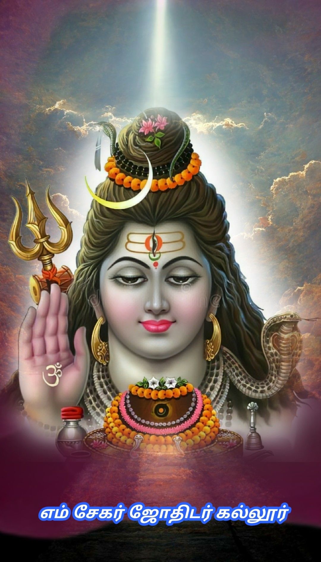 Lord Shiva\'s serene and powerful face.