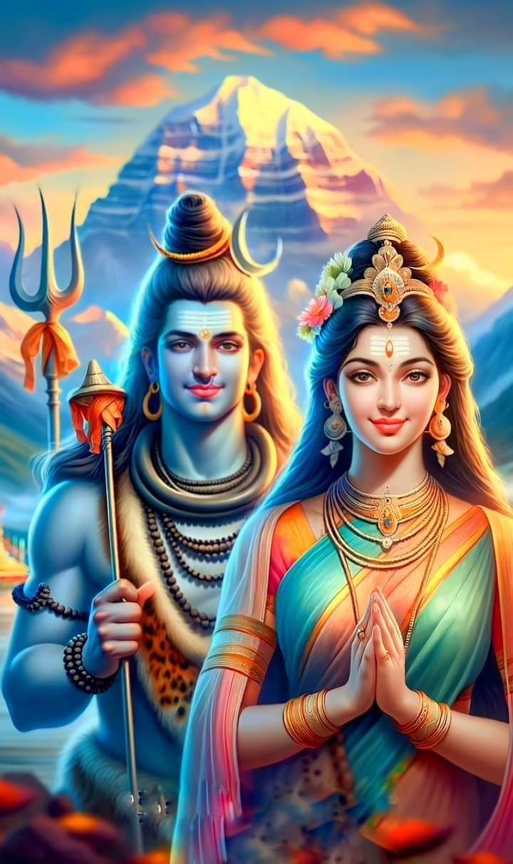 Shiva and Parvati Himalayan divine couple