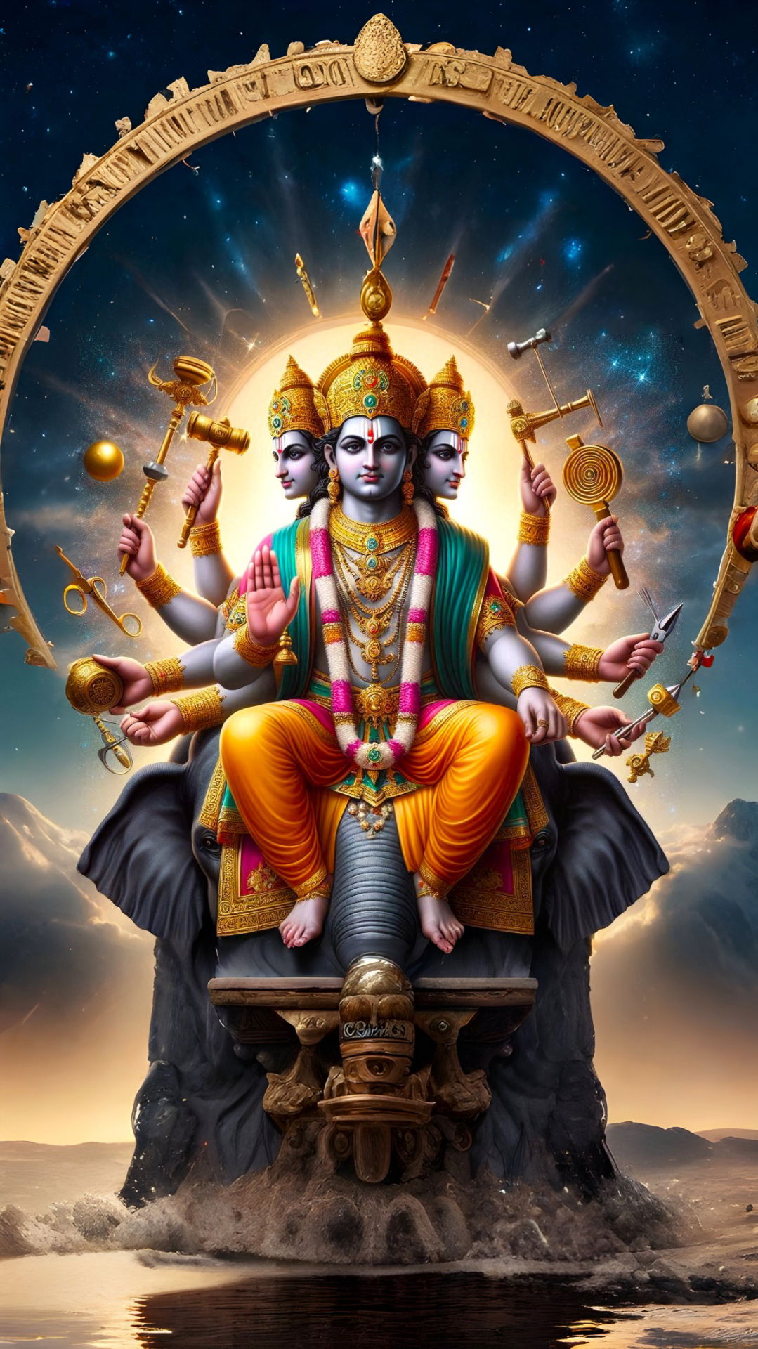 Lord Shiva cosmic form divine wallpaper