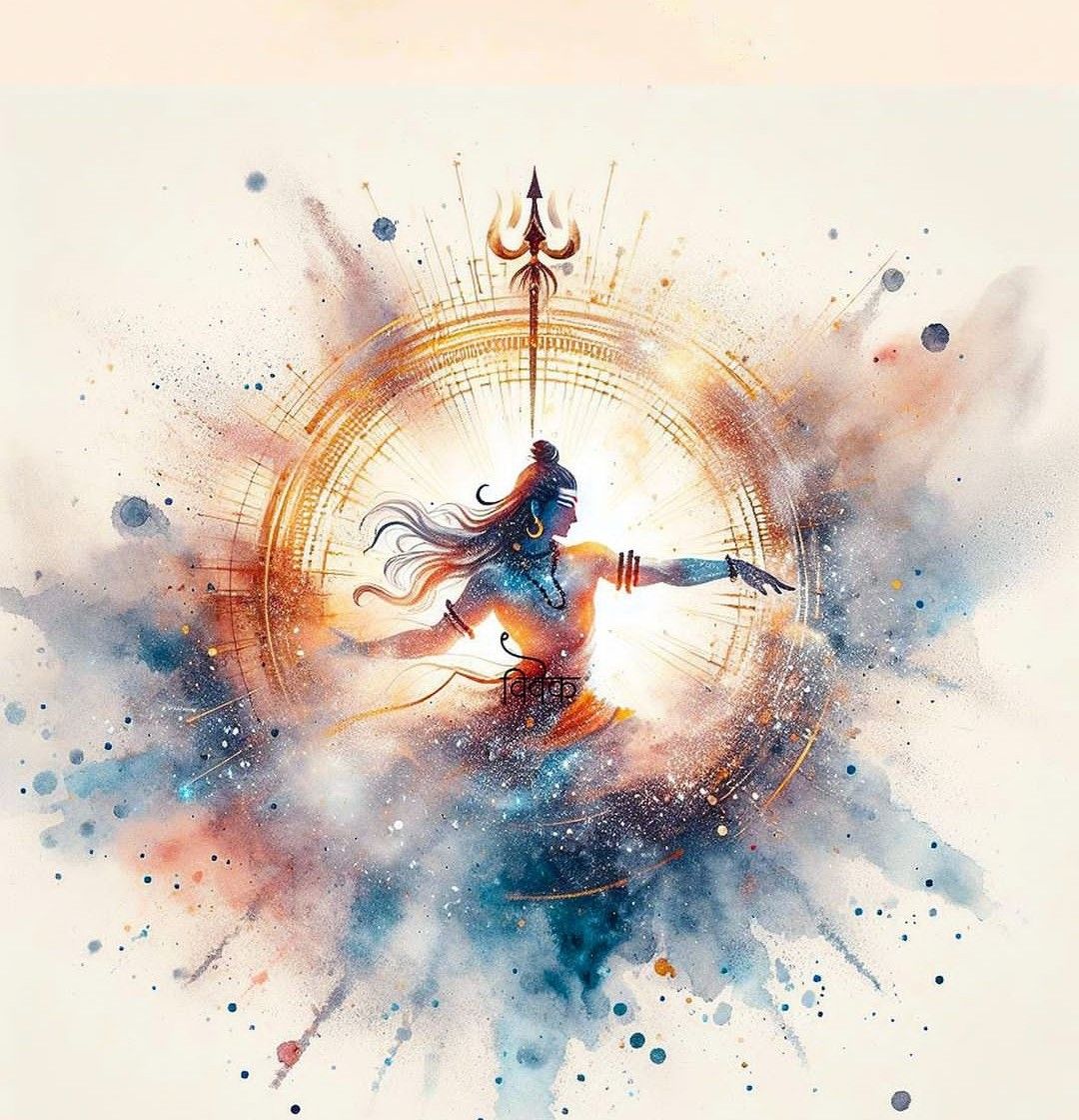 Shiva performing cosmic dance of creation