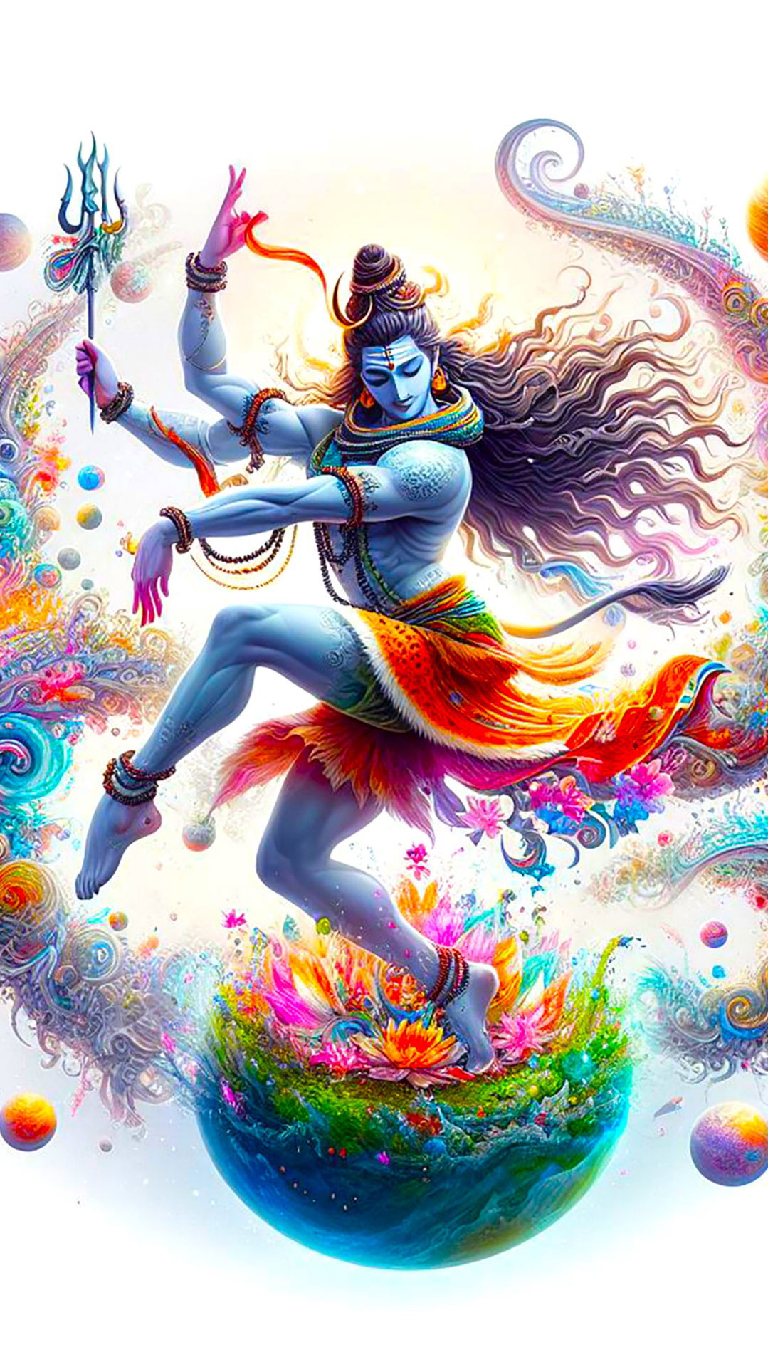 Lord Shiva dancing cosmic creation