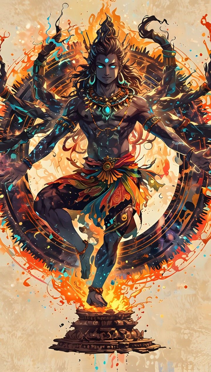 Lord Shiva performing cosmic dance