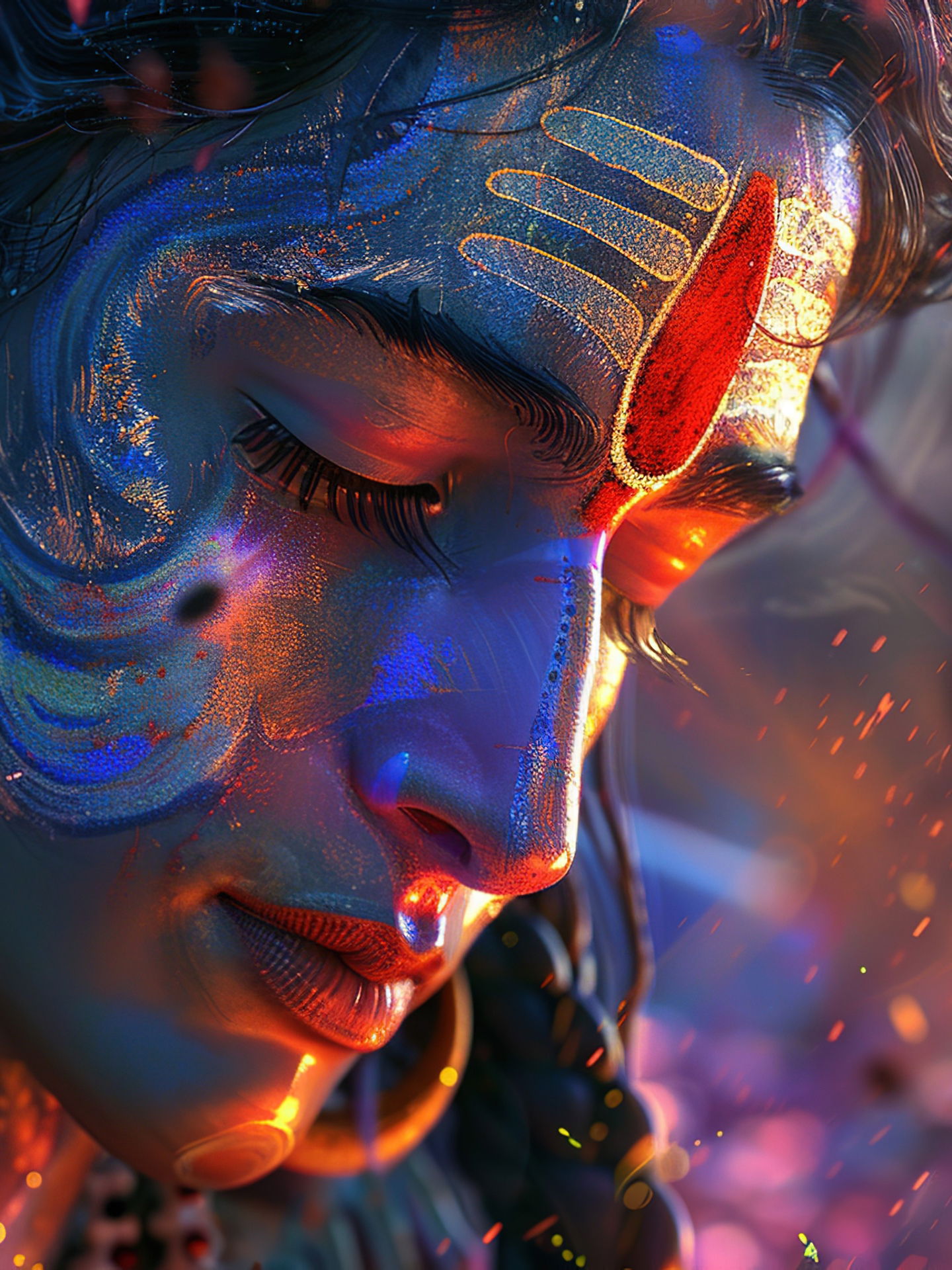 Lord Shiva\'s serene and powerful face