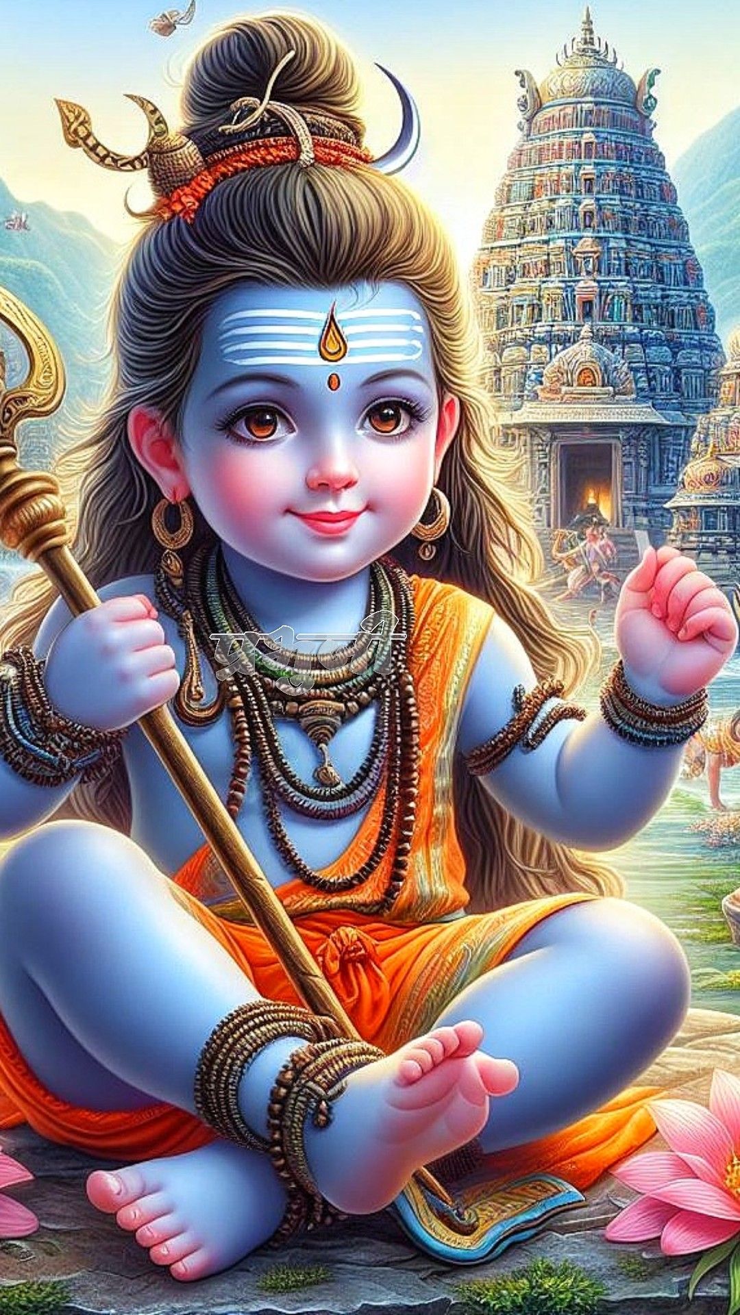 Smiling Shiva as a young child.