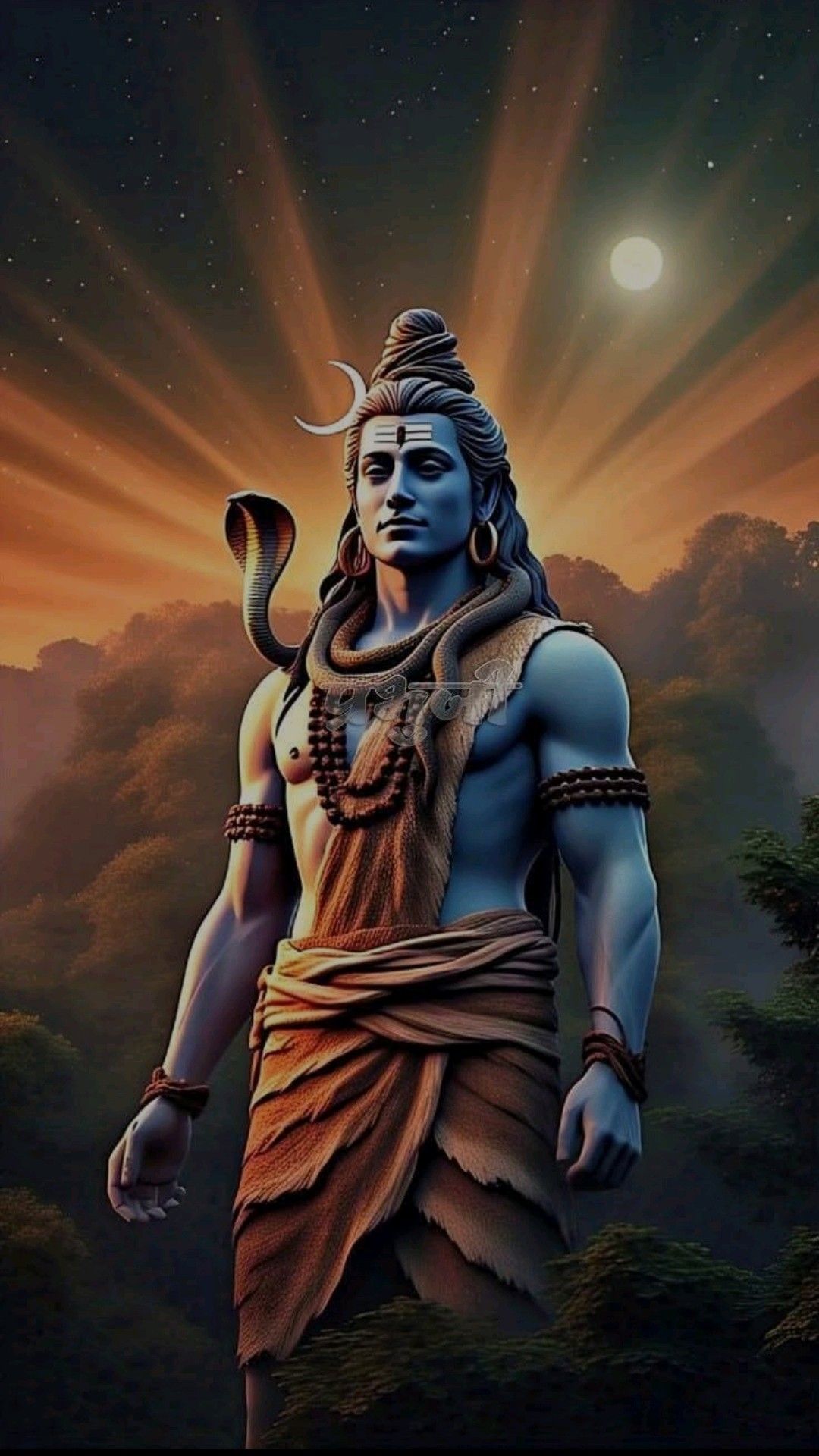 Lord Shiva in a majestic pose