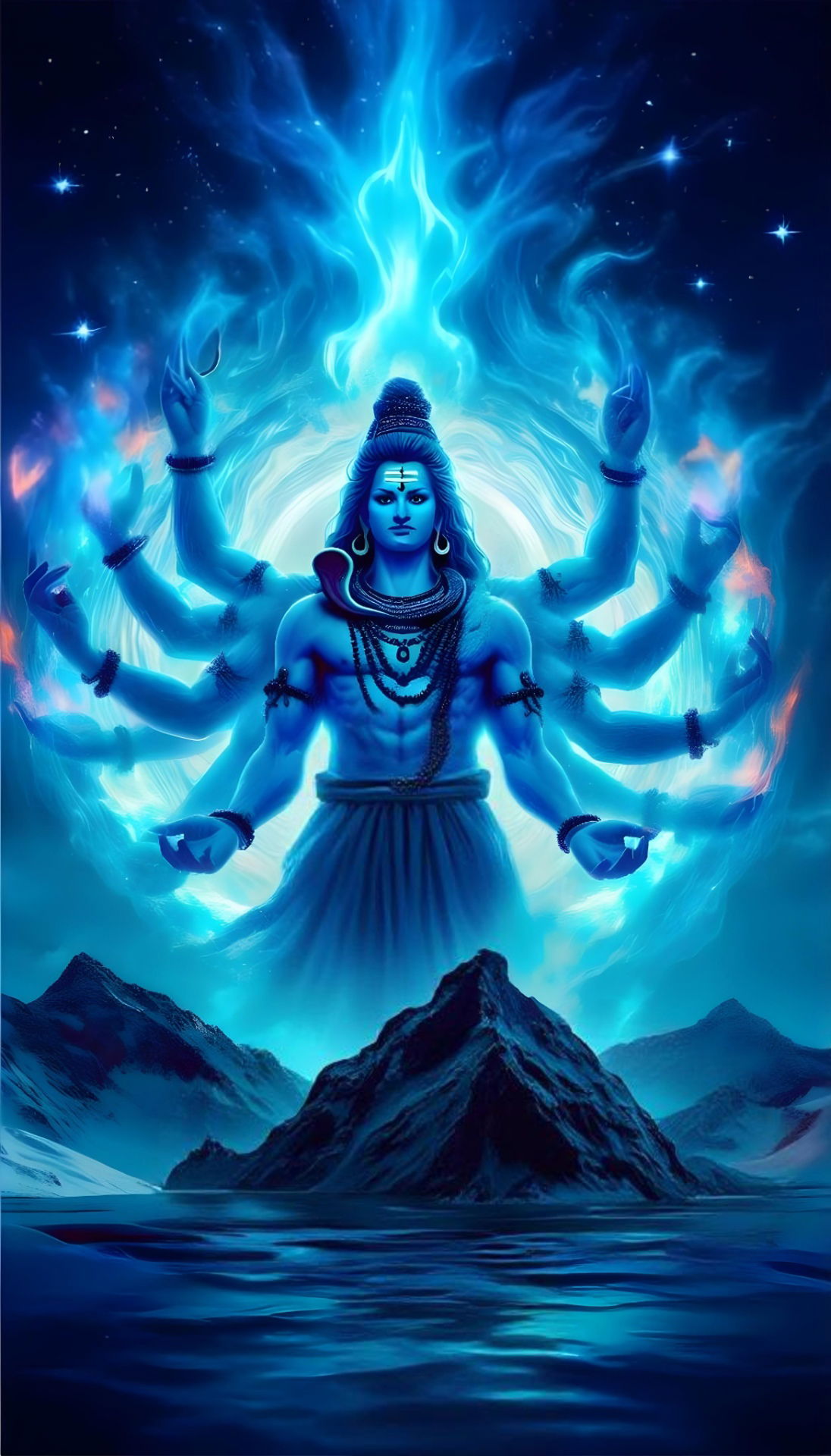 Shiva radiating cosmic energy