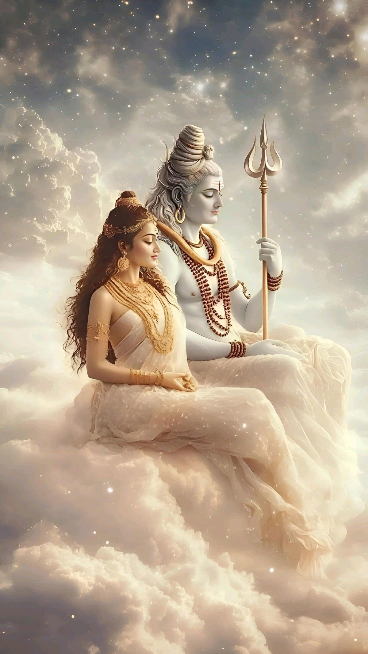 Shiva and Parvati on Mount Kailash