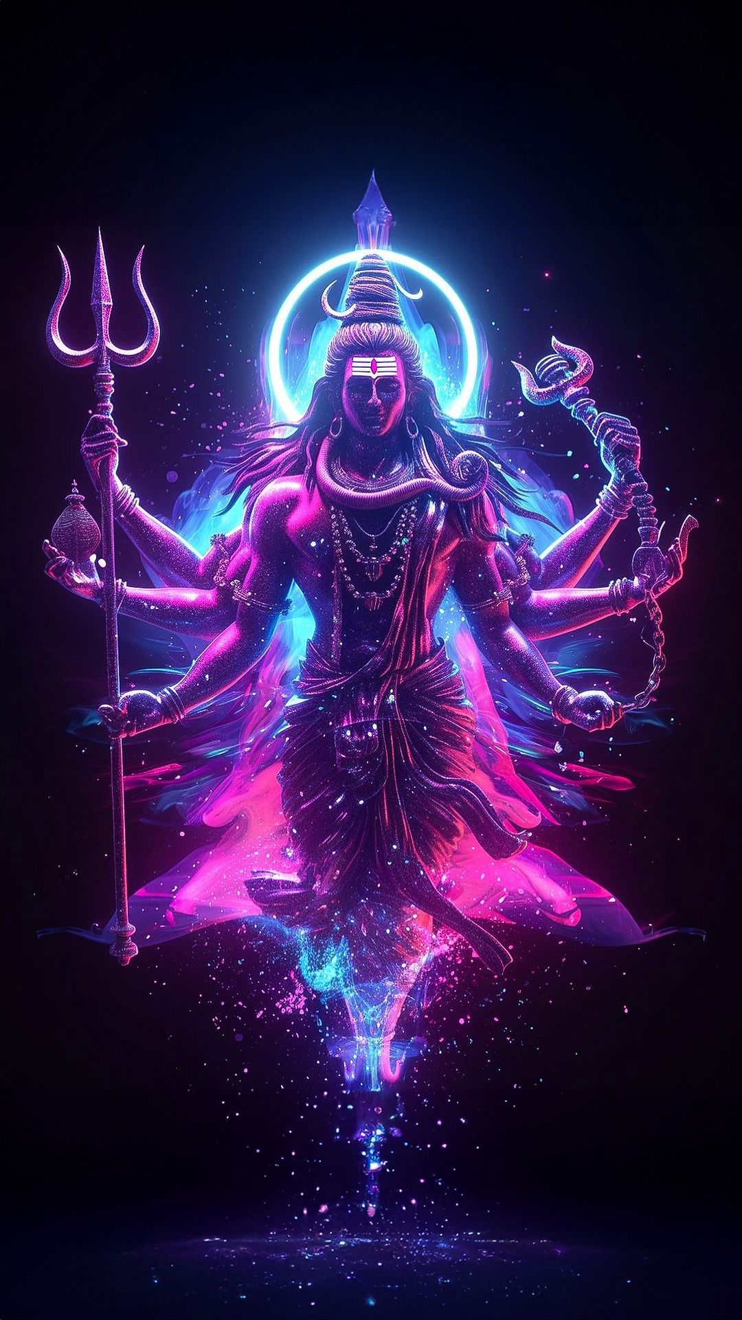 Shiva radiating cosmic energy