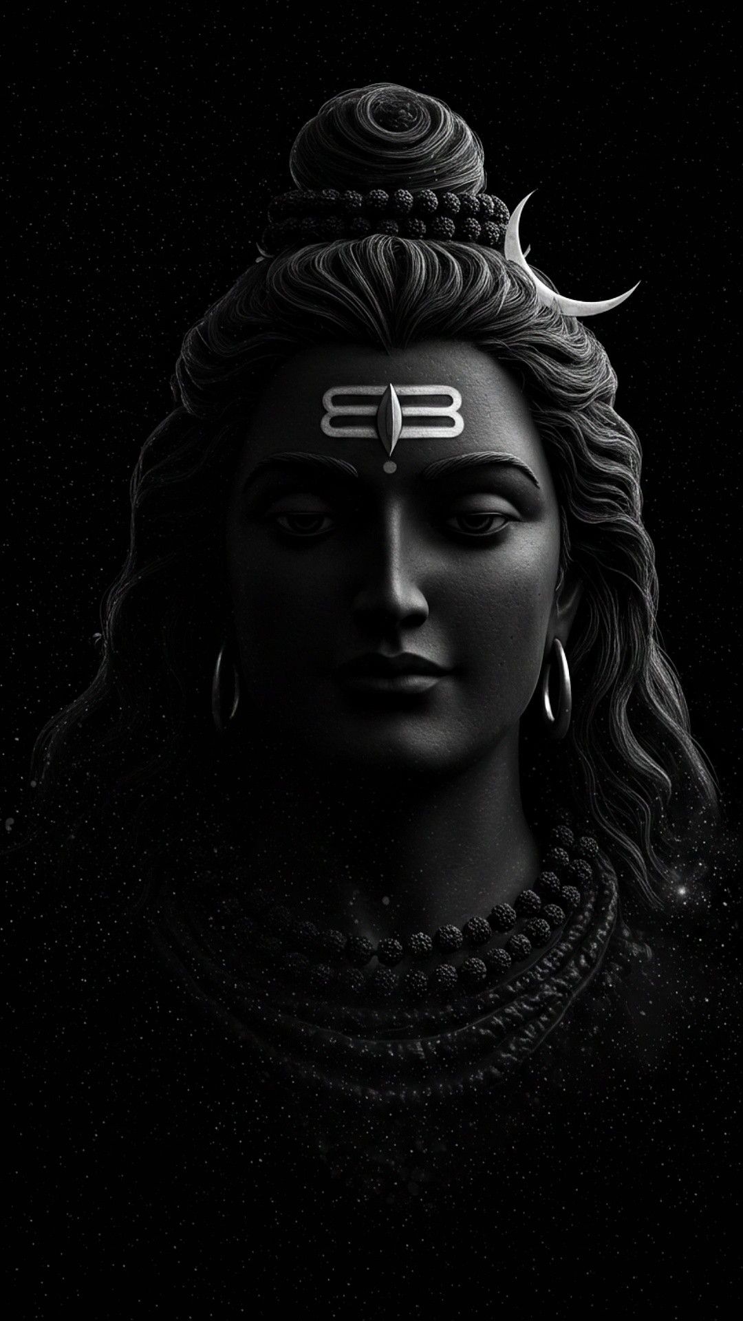Shiva\'s cosmic third eye portrait