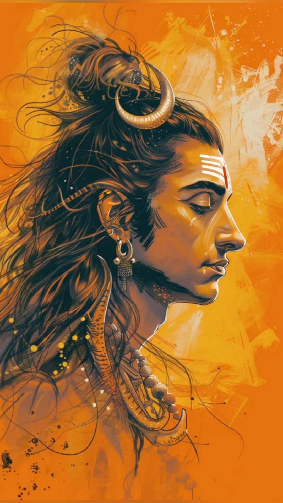 Lord Shiva serene portrait wallpaper